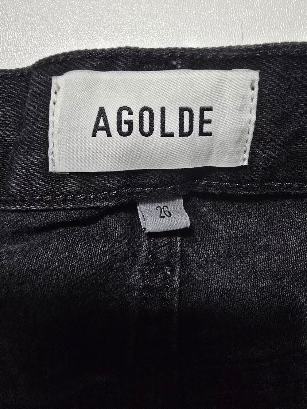 AGOLDE Rhoda Denim Shorts Front Button Fly Closure Size 26 - Picture 7 of 14